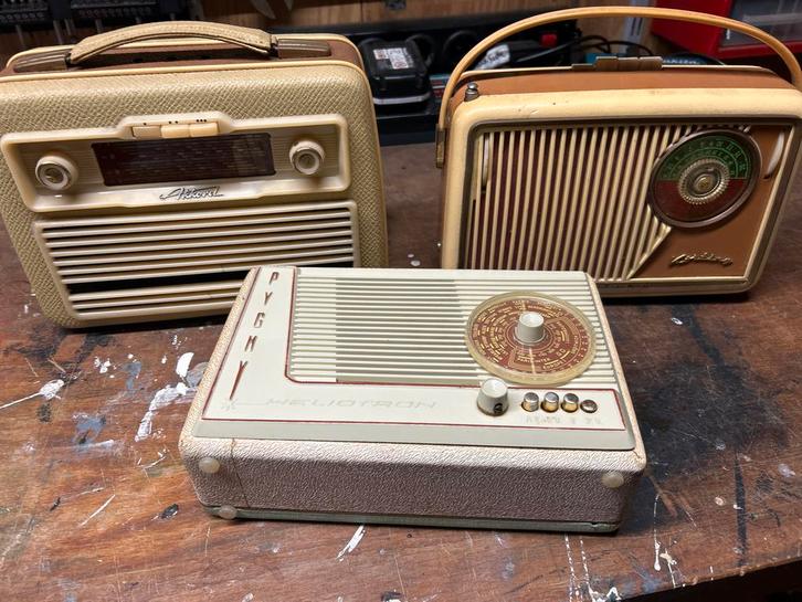 3 Vintage Radio's: Akkoord, Korting, Heliotroop, Audio, Tv en Foto, Radio's, Gebruikt, Radio, Ophalen of Verzenden