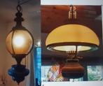 2 stevige hang lampen zelfde stijl in goede staat, Minder dan 50 cm, Gebruikt, Ophalen, Glas