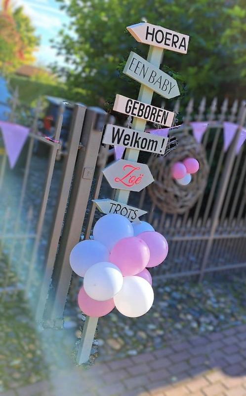 2 mooie stevige geboorteborden te koop, Kinderen en Baby's, Kraamcadeaus en Geboorteborden, Zo goed als nieuw, Geboortebord, Ophalen