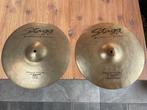 Stagg hihats -14 Rock - Brilliant Series - Hand made, Ophalen of Verzenden, Gebruikt, Drums of Percussie