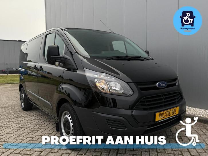Ford Transit Custom Automaat (Airco) Rolstoelbus Zelfrijder, Auto's, Bestelauto's, Bedrijf, Te koop, Aangepast voor mindervaliden