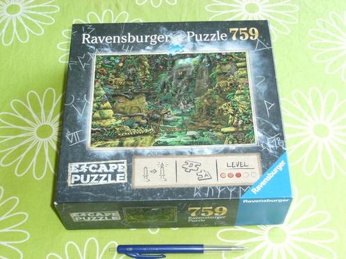 Escape puzzel van Ravensburger - de Tempel - 759 stukjes, Hobby en Vrije tijd, Denksport en Puzzels, Zo goed als nieuw, Legpuzzel