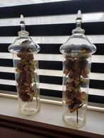 2 vazen, Huis en Inrichting, Woonaccessoires | Vazen, Ophalen, Overige kleuren, Minder dan 50 cm, Glas