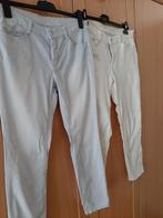 Twee MAC Dream broeken jeans maat 40/42 blauw en wit, MAC, Maat 42/44 (L), Zo goed als nieuw, Lang