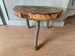 Landelijk decoratief houten melkkrukje, Ophalen of Verzenden, Zo goed als nieuw, Hout