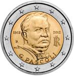 2 euro Italie 2012 - Giovanni Pascoli (UNC), Ophalen of Verzenden, Italië, 2 euro, Losse munt