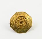 broche Etruskische stijl Feuer vergoldet; Jugendstil, Sieraden, Tassen en Uiterlijk, Broches, Brons, Gebruikt, Verzenden, Minder dan 4 cm