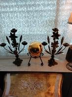 Vintage Kandelaars & Gouden Bol, Ophalen of Verzenden, Overige materialen