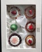Niet antiek, wel kunstig, zes verschillende glazen gebakjes, Antiek en Kunst, Ophalen of Verzenden