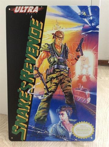 mooi METAL GEAR II NES KONAMI Metalen wandbord beschikbaar voor biedingen