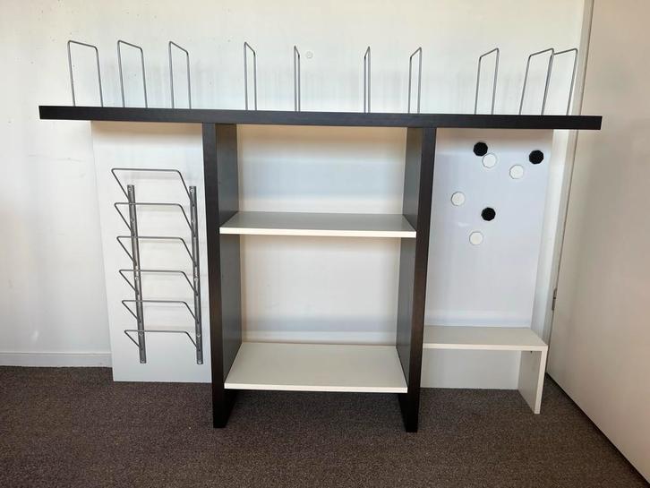 IKEA Bureau Opbouw met Magneetbord & Boekensteun, Huis en Inrichting, Kasten | Boekenkasten, Gebruikt, 100 tot 150 cm, Minder dan 100 cm