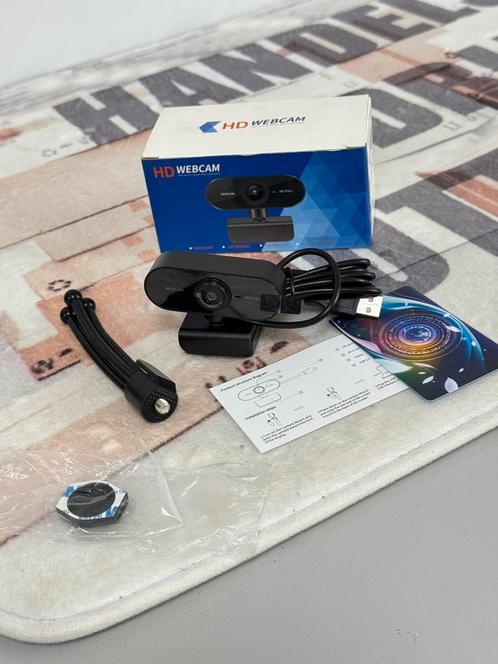 HD webcam 2K-autofocus, voor videogesprekken met microfoon, Computers en Software, Webcams, Nieuw, Bedraad, ChromeOS, MacOS, Windows