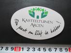 sticker kasteeltuinen arcen een park om lief te hebben, Ophalen, Zo goed als nieuw, Bedrijf of Vereniging