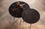 WOOOD ronde salontafel set Vida, Huis en Inrichting, Tafels | Salontafels, Ophalen, Overige materialen, 50 tot 100 cm, 50 tot 75 cm