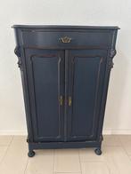 Antieke kast brocant blauw, Antiek en Kunst, Antiek | Meubels | Kasten, Ophalen