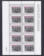 Nostalgie in postzegels De jaren 70 Vel Autoloze zondag, Postzegels en Munten, Postzegels | Nederland, Verzenden, Postfris