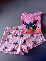 Shortama Bing pyjama korte mouwen korte broek 122 128, Nacht- of Onderkleding, Meisje, Zo goed als nieuw, Bing