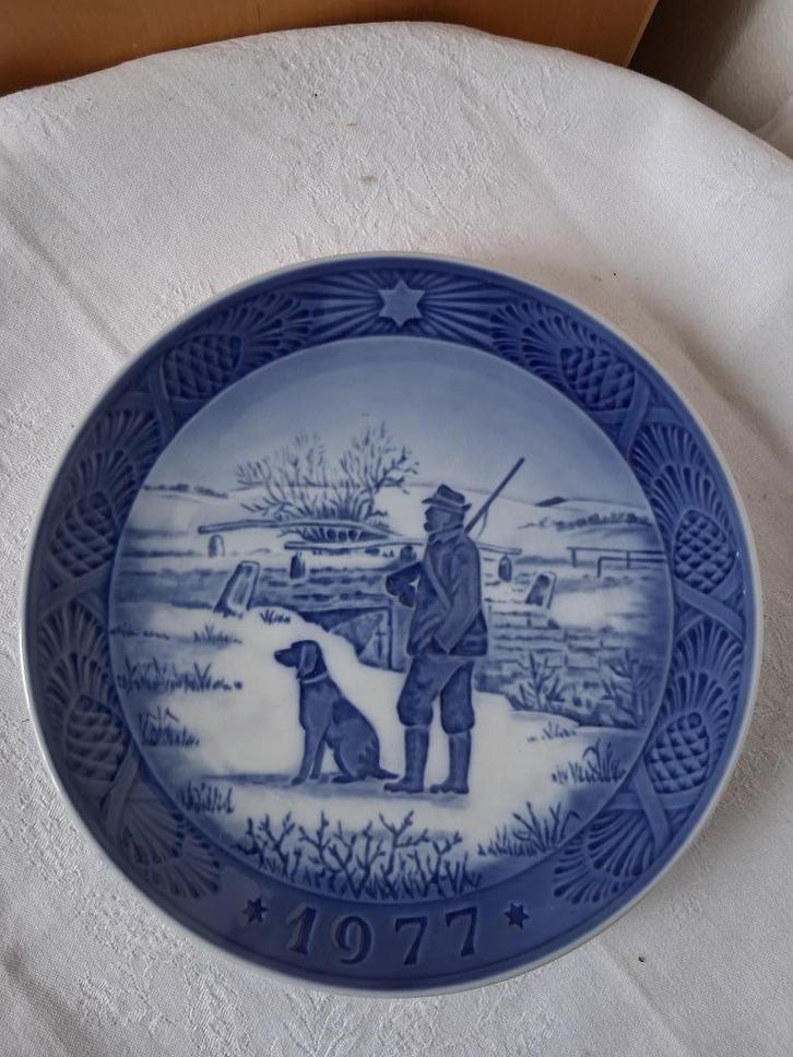 Royal Copenhagen kerstbord 1977 *eureka*, Antiek en Kunst, Antiek | Servies los, Ophalen of Verzenden