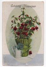 Gelukkig Nieuwjaar (800) met fuchsia 1927, Ophalen, 1920 tot 1940, Gelopen, Feest(dag)
