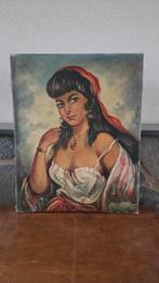 Schilderij van een Zigeunermeisje, Ophalen of Verzenden