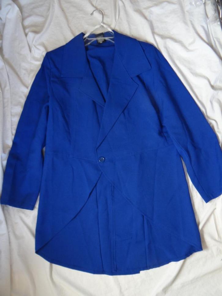 Leuk blauw CARNAVALS jasje + hoedje, Kleding | Dames, Carnavalskleding en Feestkleding, Gedragen, Kleding, Carnaval, Maat 38/40 (M)