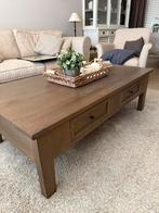 Prachtige houten salontafel, Ophalen, 100 tot 150 cm, 50 tot 100 cm, Zo goed als nieuw