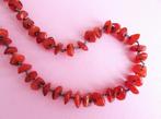 jwg Vintage 60s carneool kornalijn stenen kralen ketting, Sieraden, Tassen en Uiterlijk, Antieke sieraden, Verzenden, Overige materialen