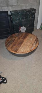 Ronde salon tafel, Huis en Inrichting, Tafels | Salontafels, Ophalen, 50 tot 100 cm, Rond, 50 tot 100 cm