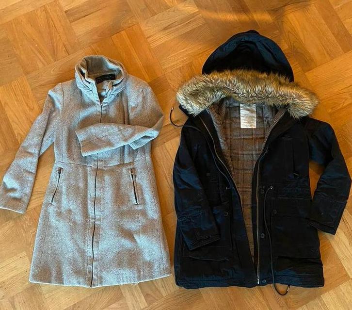 Gratis Nijmegen: 3 Zara Damesjas, beige, zwart, rood, maat M, Kleding | Dames, Jassen | Winter, Gedragen, Maat 38/40 (M), Beige