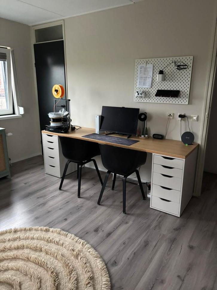 Originele HAY About A Chair AAC 22 3 eetkamerstoelen zwart, Huis en Inrichting, Stoelen, Gebruikt, Drie, Hout, Kunststof, Zwart