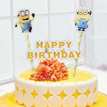 Diverse MINIONS Taartdecoraties, prikkers enz, vanaf € 4,95 beschikbaar voor biedingen