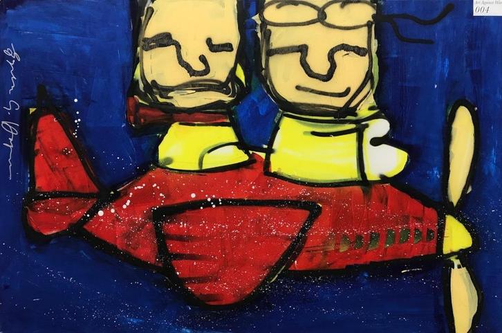 schilderij Espen Greger Hagen - Fly High, Antiek en Kunst, Kunst | Schilderijen | Modern, Ophalen of Verzenden