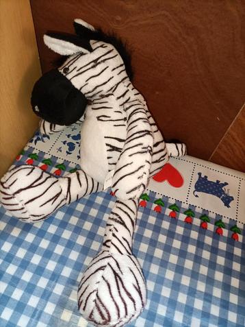 Safari zebra knuffel 40 cm groot  beschikbaar voor biedingen
