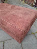 Cognackleurige Hocker, Ophalen, Vierkant, 75 tot 100 cm, Zo goed als nieuw