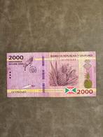 Burundi 2,000 Francs Banknote, Verzenden