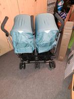 Tweelingbuggy. Blauw/ groen, Kinderen en Baby's, Buggy's, Ophalen of Verzenden, Zo goed als nieuw, Koelstra