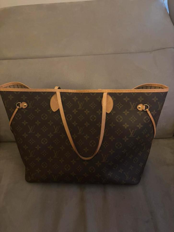 Louis vuitton neverfull GM, Sieraden, Tassen en Uiterlijk, Tassen | Damestassen, Zo goed als nieuw, Handtas, Bruin, Ophalen of Verzenden