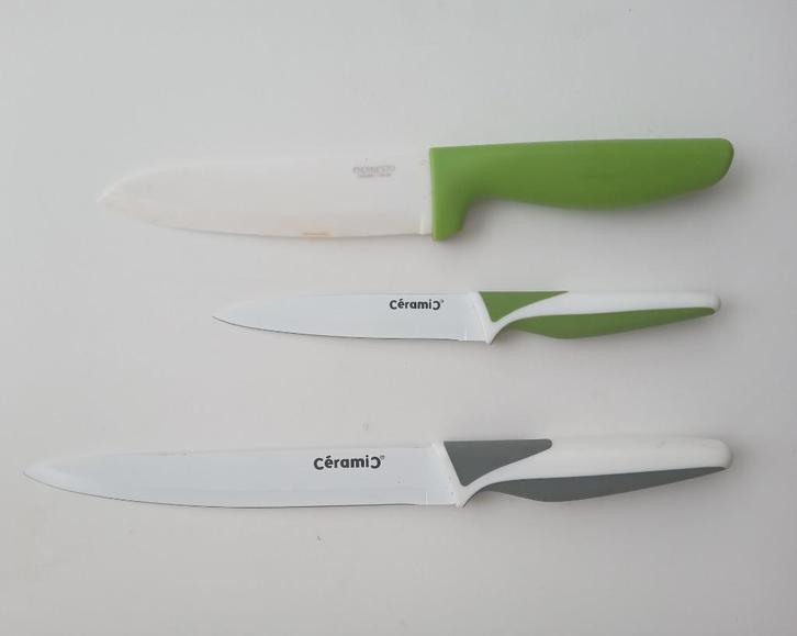 Ceramic messen, Huis en Inrichting, Keuken | Bestek, Zo goed als nieuw, Kunststof, Verzenden