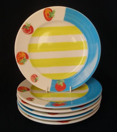 Rosenthal Casual Designers Guild - ontbijtborden met tomaten, Huis en Inrichting, Keuken | Servies, Bord(en), Overige stijlen