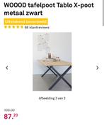 X Poten wood (2 stuks), Ophalen, Tafelpoot, 50 tot 100 cm, 50 tot 100 cm