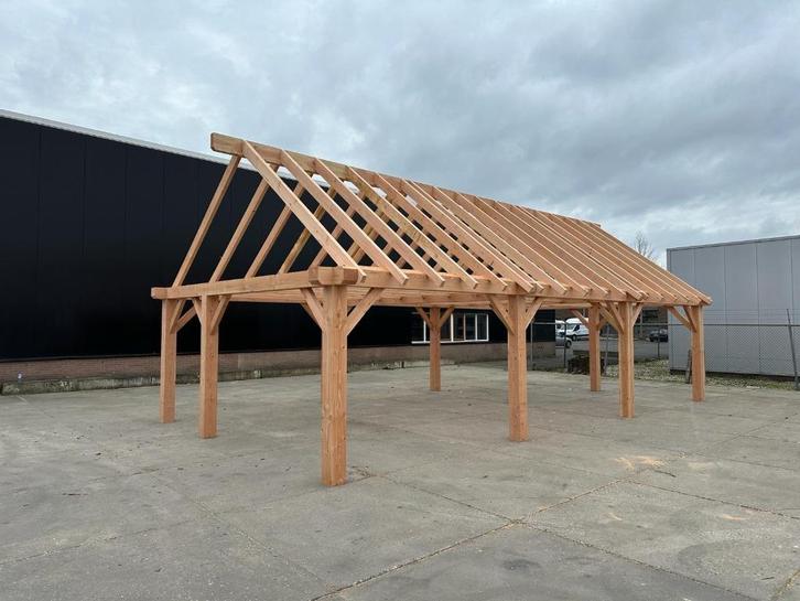 Douglas houten constructie zadeldak 1570x600cm, Tuin en Terras, Tuinhuizen, Nieuw, Tuinhuis, Hout, 500 cm of meer, 400 cm of meer