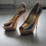 Mooie Rose goude hakken met peep toe! Maat 38, Overige kleuren, Verzenden, Zo goed als nieuw, Mio
