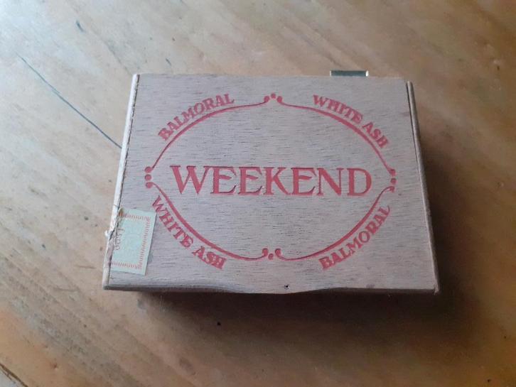 Sigarendoos Weekend, Koninklijk Sigarenfabriek Smit&ten Hove, Verzamelen, Rookartikelen, Aanstekers en Luciferdoosjes, Gebruikt