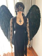 Zwarte engel met lichtgevende halo. Gothic, Antiek en Kunst, Ophalen