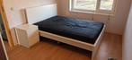 Ikea - MALM bed 140x200cm wit inclusief LÖNSET latbodem, Ophalen, Eenpersoons, Wit, 140 cm