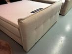 Luxe Bouclé Boxspring Melbourne 180x200cm Wit - NIEUW - NEW, Nieuw, 180 cm, Ophalen of Verzenden, Wit