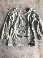 Bakkaboe longsleeve maat 74 shirt grijs prinses lange mouw, Meisje, Ophalen of Verzenden, Zo goed als nieuw, Bakkaboe