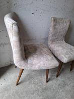 Twee originele vintage jaren 50 design stoelen, Huis en Inrichting, Stoelen, Ophalen, Gebruikt, Twee