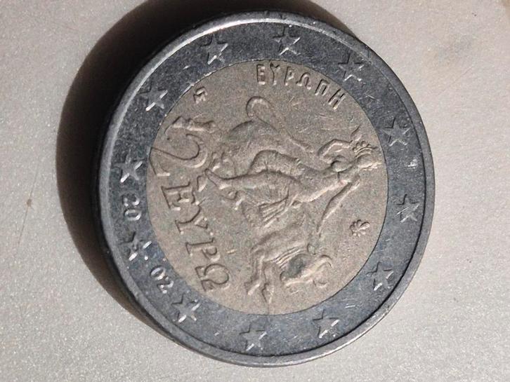 Griekse 2 Euro 2002 met 'S' - Zeldzame variant!, Postzegels en Munten, Munten | Europa | Euromunten, Ophalen of Verzenden