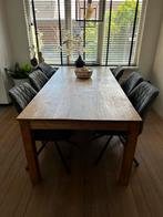 Teak houten eettafel, Huis en Inrichting, Complete eetkamers, 4 tot 6 stoelen, Gebruikt, Ophalen of Verzenden